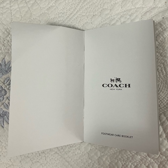 COACH Leopard/Solid Black Rain Boots with Gold Coach Grommets, Black/Gold Laces - Picture 14 of 16